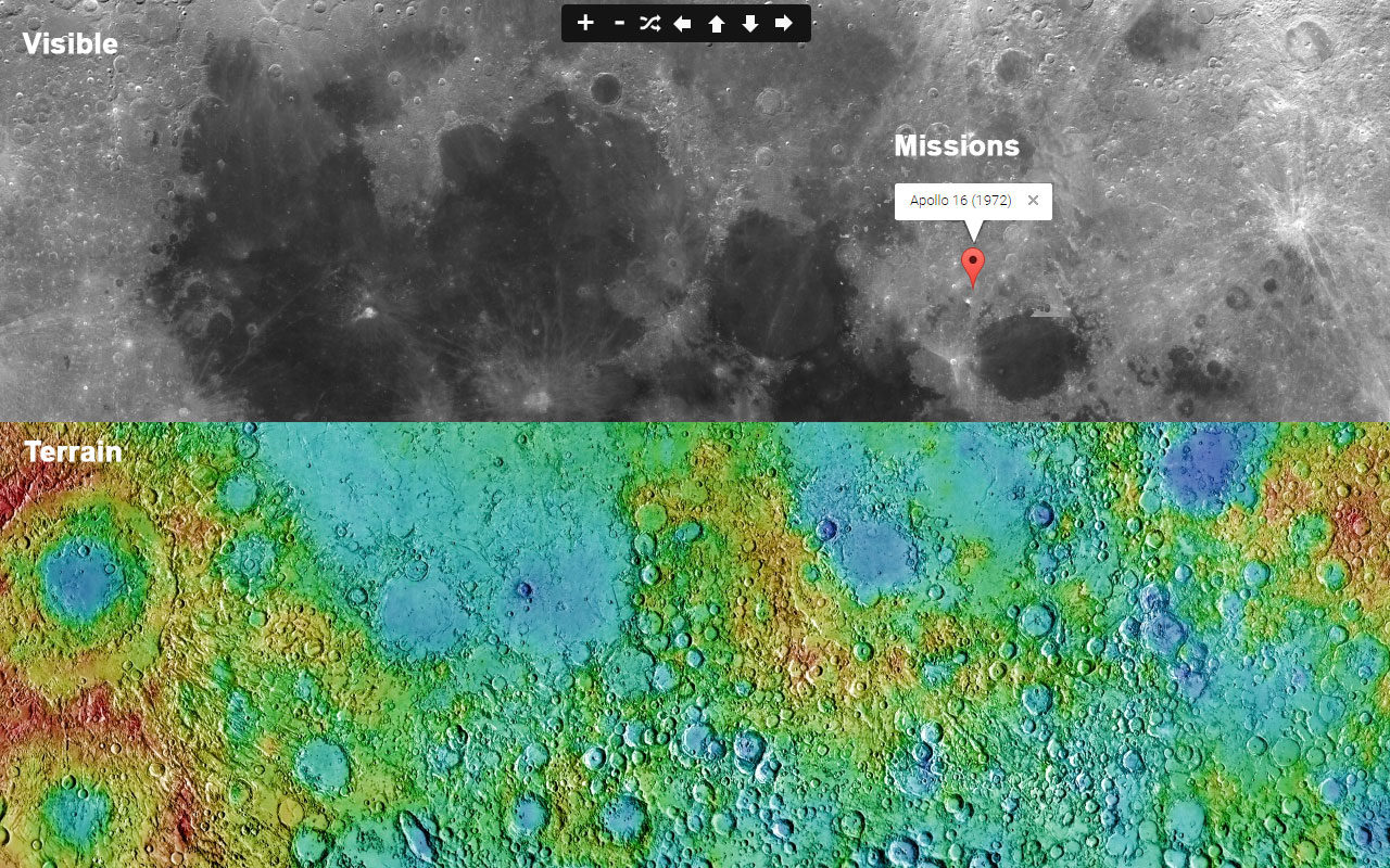 Moon 3d Map